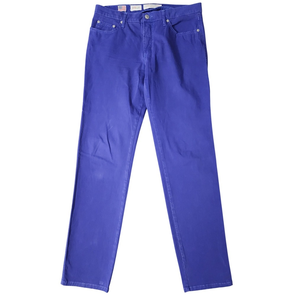 Fabrizio Gianni Womens Jeans Purple Stretch Straight Leg Made in USA‎ Size 31
